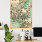 ヴィンテージポツダム・ドイツの地図(1898年) ポスター (ホームオフィス)