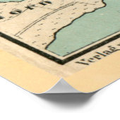 ヴィンテージポツダム・ドイツの地図(1898年) ポスター (角)