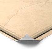 ヴィンテージポトマック川の地図(1838) ポスター (角)