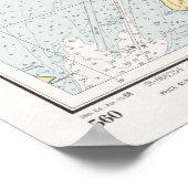 ヴィンテージポトマック川の地図(1968) ポスター (角)