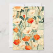ヴィンテージポピーの花 シーズンカード (正面)