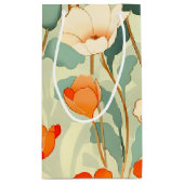 ヴィンテージポピーの花 スモールペーパーバッグ (裏面)