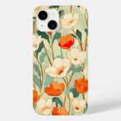ヴィンテージポピーの花 Case-Mate iPhoneケース (裏面)