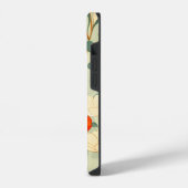 ヴィンテージポピーの花 iPhoneケース (左側面)