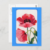 ヴィンテージポピープリント ポストカード (正面/裏面)