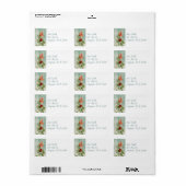 ヴィンテージポピー住所 シール (フルシート)