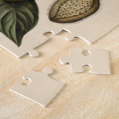 ヴィンテージポピー植物学イラストレーション ジグソーパズル (側面)