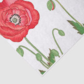 ヴィンテージポピー花，デコページ 薄葉紙 (詳細)
