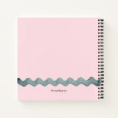 ヴィンテージポピー赤 ノートブック (裏面)