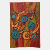 ヴィンテージポピー キッチンタオル (縦)