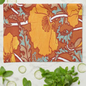 ヴィンテージポピー キッチンタオル (折り畳み)