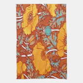 ヴィンテージポピー キッチンタオル (縦)