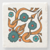 ヴィンテージポピー ストーンコースター (正面)