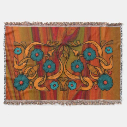 ヴィンテージポピー スローブランケット (正面)