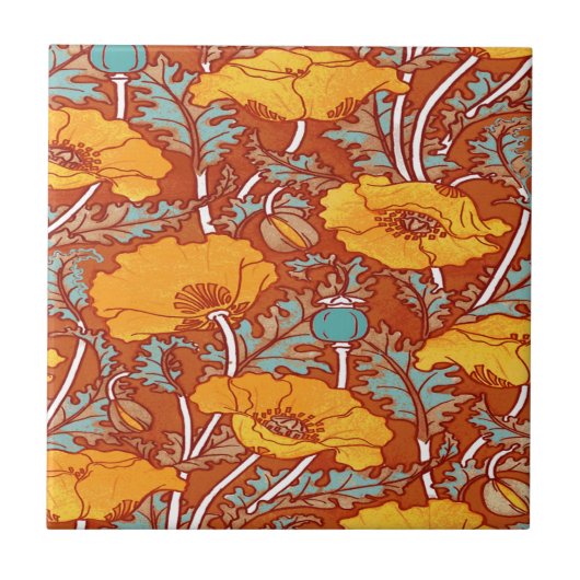 ヴィンテージポピー タイル (正面)