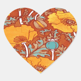 ヴィンテージポピー ハートシール