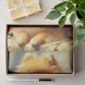 ヴィンテージポメラニア犬ド絵を描ッグ 薄葉紙 (ギフト)