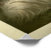 ヴィンテージポメラニア犬及びマルタ絵画ー犬 ポスター (角)