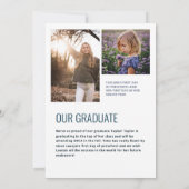 ヴィンテージポラロイドインスパイア卒業発表 案内状 (裏面)