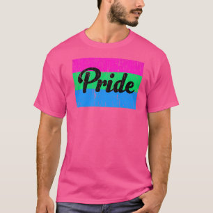 ヴィンテージポリセクシャルゲイプライドレインボーワード Tシャツ