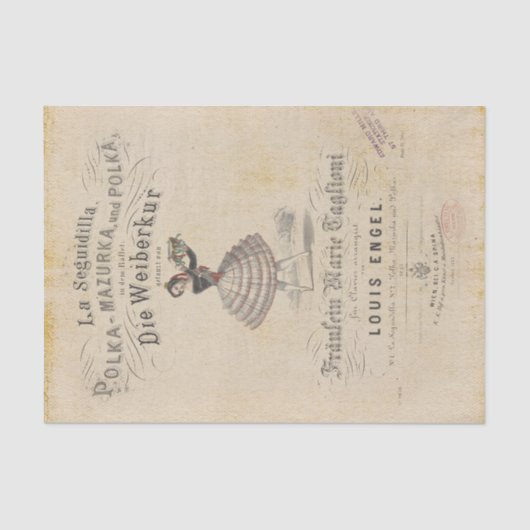 ヴィンテージポルカダンサー 薄葉紙 (正面)