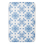 ヴィンテージポルトガルのアズレジョのタイル模様 バスマット (正面縦)