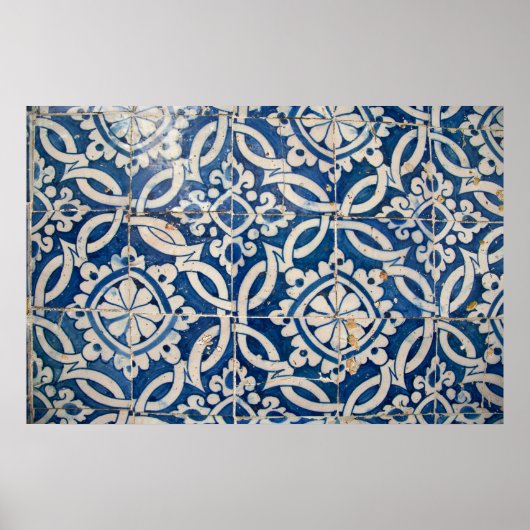 ヴィンテージポルトガルのアズレジョ ポスター (正面)