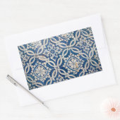 ヴィンテージポルトガルのアズレジョ 長方形シール (封筒)