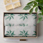 ヴィンテージポルトガルのアズレヨス星グリーンデクページ 薄葉紙 (ギフト)