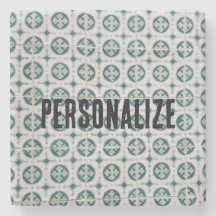 ヴィンテージポルトガルのタイル石コースター