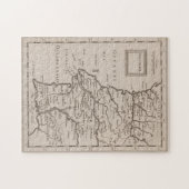 ヴィンテージポルトガルの地図(1680年代) ジグソーパズル (横)