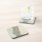 ヴィンテージポルトガルの地図（1801年） コースター (右側)