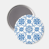 ヴィンテージポルトガルアズレホタイルパターン マグネット (正面/裏面)