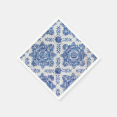 ヴィンテージポルトガルタイルカクテル紙ナプキンス スタンダードカクテルナプキン (角)
