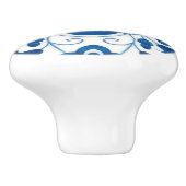 ヴィンテージポルトガルブルーアズレホスタイルパターン  セラミックノブ (側面)