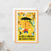 ヴィンテージポルトガル旅行ポスター カード (正面/裏面インサイチュ)