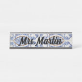 ヴィンテージポルトガル語タイル名プレート デスクネームプレート (正面)