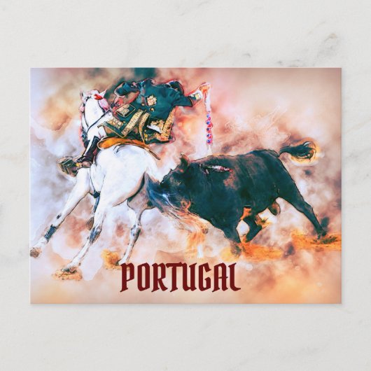 ヴィンテージポルトガル闘牛場 ポストカード (正面)