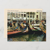 ヴィンテージポルトガル、アヴェイ伝統的ロ、ボート、 ポストカード (正面/裏面)