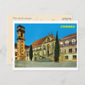 ヴィンテージポルトガル、コインブラ修道院 ポストカード (正面/裏面)