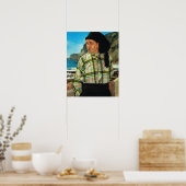 ヴィンテージポルトガル、ナザレ、漁師 ポスター (キッチン)