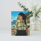 ヴィンテージポルトガル、ナザレ、漁師 ポストカード (スタンド正面)