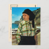 ヴィンテージポルトガル、ナザレ、漁師 ポストカード (正面/裏面)