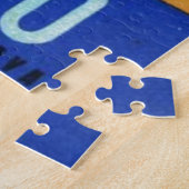 ヴィンテージポルトフィノイタリアヨーロッパ旅行イラストレーション ジグソーパズル (側面)