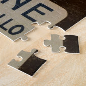 ヴィンテージポルトフィノイタリアリビエライラストレーション ジグソーパズル (側面)