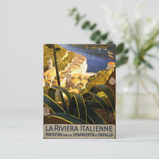 ヴィンテージポルトフィノイタリア シーズンポストカード (スタンド正面)