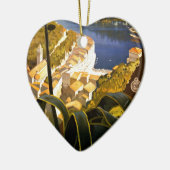 ヴィンテージポルトフィノイタリア セラミックオーナメント (左)