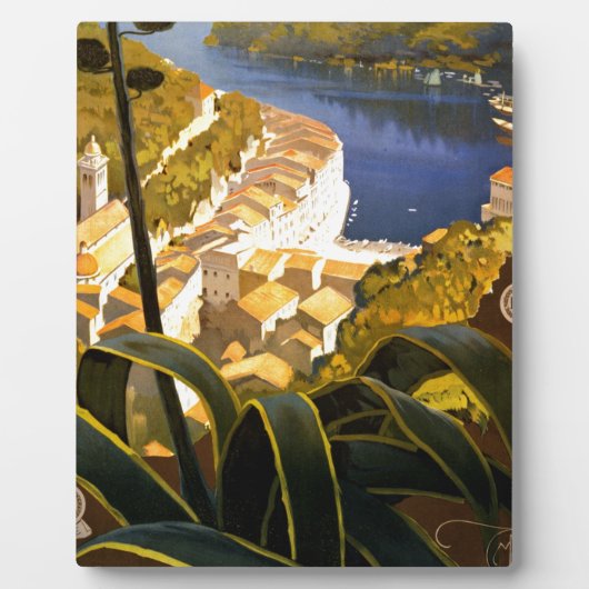 ヴィンテージポルトフィノイタリア フォトプラーク (正面)