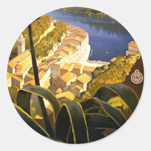 ヴィンテージポルトフィノイタリア ラウンドシール (正面)