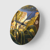 ヴィンテージポルトフィノイタリア ラウンド壁時計 (傾斜)